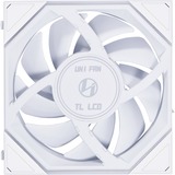Lian Li UNI FAN TL 120 LCD Reverse Blade RGB case fan Wit, 120 x 124 x 28 mm
