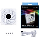 Lian Li UNI FAN TL 120 LCD Reverse Blade RGB case fan Wit, 120 x 124 x 28 mm