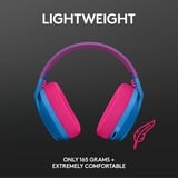 Logitech G435 LIGHTSPEED Wireless  over-ear gaming headset Blauw, Bluetooth, Pc, PlayStation 4, PlayStation 5
