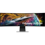 SAMSUNG Odyssey OLED G9 S49CG954SU 49" Curved UltraWide gaming monitor Zilver, HDMI, DisplayPort, USB-A, Wi-Fi, BT, 240 Hz