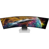 SAMSUNG Odyssey OLED G9 S49CG954SU 49" Curved UltraWide gaming monitor Zilver, 1x HDMI, 1x DisplayPort, USB-A 3.2, Wi-Fi, BT, 240Hz