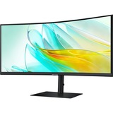 SAMSUNG ViewFinity S6 S65UC 34" Curved UltraWide monitor Zwart, HDMI, DisplayPort, Sound, RJ-45, USB-C