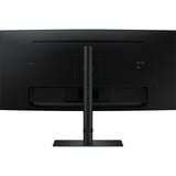 SAMSUNG ViewFinity S6 S65UC 34" Curved UltraWide monitor Zwart, HDMI, DisplayPort, Sound, RJ-45, USB-C