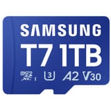 Samsung T7 microSD 1 TB geheugenkaart Blauw, UHS-I U3, Class 10, V30