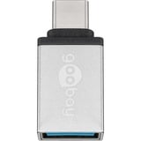 goobay USB-C / USB A OTG SuperSpeed ​​Adapter Zilver