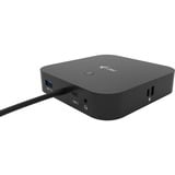 i-tec USB-C Dual Display Docking Station + Power Delivery 100 W Zwart, Incl. Universal Charger 112 W