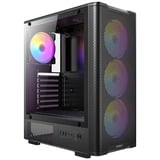Antec VX310 ARGB midi tower behuizing Zwart | 3x USB-A | Tempered Glass