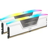 Corsair 32 GB DDR5-6000 Kit werkgeheugen Wit, CMH32GX5M2B6000C30W, Vengeance RGB, XMP 3.0
