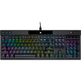 Corsair K70 PRO Black, gaming toetsenbord Zwart, BE Lay-out, Corsair OPX, RGB leds, PBT double-shot
