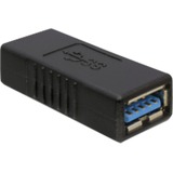 DeLOCK USB 3.0-A female/female koppeling Zwart