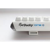 Ducky One 3 Classic White, gaming toetsenbord Wit/zilver, BE Lay-out, Cherry MX RGB Red, RGB leds, ABS