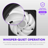 NZXT F420 RGB case fans Zwart, 3 stuks, 420 x 140 x 25 mm, PWM