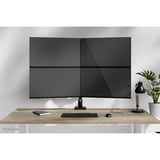 Neomounts DS60-600BL2-2 Quadruple monitorarm voor vier schermen 10-32" Zwart
