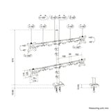 Neomounts DS60-600BL2-2 Quadruple monitorarm voor vier schermen 10-32" Zwart