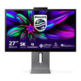 Philips Brilliance 27E3U7903 27" 5K Ultra HD monitor Grijs, 1x HDMI, 2x USB-C, 2x USB-A, 2x Thunderbolt, 1x RJ-45, Webcam