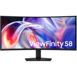 Samsung ViewFinity S8 S85TH 40" 4K Ultra HD Curved UltraWide monitor Zwart, 1x DisplayPort, 1x HDMI, 1x USB-C, 5x USB-A, 2x Thunderbolt, 1x RJ-45, 144 Hz, HDMI, DisplayPort, 5x USB-A, USB-C, 2x Thunderbolt