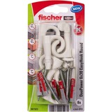 fischer DUOPOWER 6X30 EasyHook Round K 6 plug Wit
