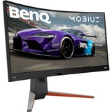 BenQ MOBIUZ EX3410R 34" Curved UltraWide Gaming Monitor Zwart, 2x HDMI, DisplayPort, 2x USB-A 3.2 (5 Gbit/s), USB-B, 144 Hz