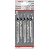 Bosch Decoupeerzaagblad T 301 CD - Clean for Wood 5 stuks