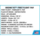 COBI Boeing 747 First Flight 1969 Constructiespeelgoed Schaal 1:144