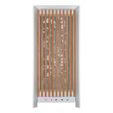 Corsair FRAME 5000D WOOD RS midi tower behuizing Wit/houtkleur | 3x USB-C | Tempered Glass