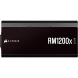 Corsair RM1200x SHIFT, 1200W voeding  Zwart, 8x PCIe, 1x 12VHPWR, Kabelmanagement