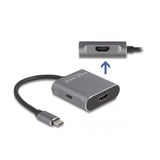 DeLOCK USB-C (DP Alt Mode) naar 2x HDMI splitter MST Grijs