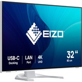 EIZO FlexScan EV3240X-WT 32" 4K Ultra HD monitor Wit, 1x DisplayPort, 2x HDMI, 2x USB-C, 3x USB-A, 1x RJ-45