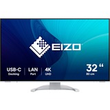EIZO FlexScan EV3240X-WT 32" 4K Ultra HD monitor Wit, 1x DisplayPort, 2x HDMI, 2x USB-C, 3x USB-A, 1x RJ-45