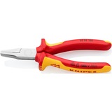 KNIPEX Platbuigtang 20 06 160 VDE grijptang Rood/geel, Lengte 160mm