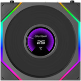 Lian Li UNI FAN TL LCD FLEX RGB case fan Zwart, 124 x 120 x 28 mm, PWM
