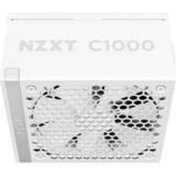 NZXT C1000 Gold ATX 3.1 modulaire 1000 watt voeding  Wit, 1x 12V-2x6, 3x PCIe