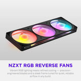 NZXT F360 RGB Reverse case fans Zwart, 3 stuks, 360 x 120 x 25 mm, PWM