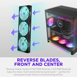 NZXT F360 RGB Reverse case fans Zwart, 3 stuks, 360 x 120 x 25 mm, PWM