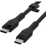 Belkin BOOSTCHARGE Flex USB-C/USB-C-kabel Zwart, 3 meter