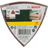 Bosch Schuurbladen set Delta 60 schuurpapier 25 delig
