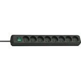 Brennenstuhl Eco-Line 8-voudige stekkerdoos Zwart, 8x stekker