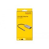 DeLOCK USB-C 10 Gbps usb-hub Grijs
