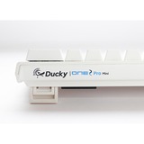 Ducky One 2 Pro Mini RGB mechanisch gaming toetsenbord Wit, BE lay-out (AZERTY), Cherry MX2A Brown, 60%