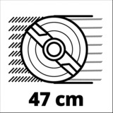 EINHELL Accu Grasmaaier GP-CM 36/47 S HW Li Rood/zwart, 4x 4.0Ah PXC Accu's en 2x DUO-lader inbegrepen