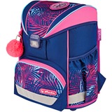 Herlitz UltraLight Plus Tropical Chill set schooltas Pink/blauw, inclusief sporttas, 2 accessoires en 2 etuis