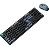 Keychron B36 toetsenbord + BM25 muis, desktopset Zwart/grijs, BE Lay-out, Scissor switches, Bluetooth, 2.4GHz