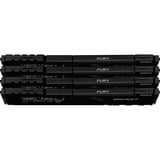 Kingston FURY 128 GB DDR4-3200 (4x 32 GB) Quad-Kit werkgeheugen Zwart, KF432C16BBK4/128, Beast