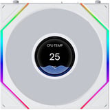 Lian Li UNI FAN TL LCD FLEX Reverse 120 Wireless RGB case fans Wit, 3 stuks, 124 x 120 x 28 mm, PWM