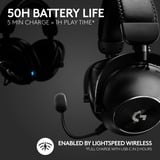 Logitech G PRO X 2 LIGHTSPEED Wireless over-ear gaming headset Zwart, Pc, PlayStation 5, PlayStation 4, Nintendo Switch