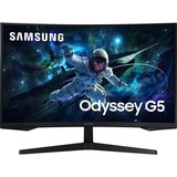 SAMSUNG Odyssey G5 G55C 32" Curved gaming monitor Zwart, 1x HDMI, 1x DisplayPort, 165 Hz