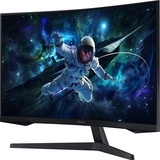 SAMSUNG Odyssey G5 G55C 32" Curved gaming monitor Zwart, 1x HDMI, 1x DisplayPort, 165 Hz