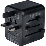 Verbatim Universele reisadapter UTA-01 reisstekker Zwart, 2x USB-A