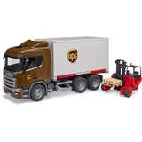 bruder Scania Super 560R UPS logistiek vrachtwagen met heftruck en pallets Modelvoertuig 03582