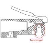 goobay RJ45 Plug, CAT 5e STP stekker Grijs, 10 stuks